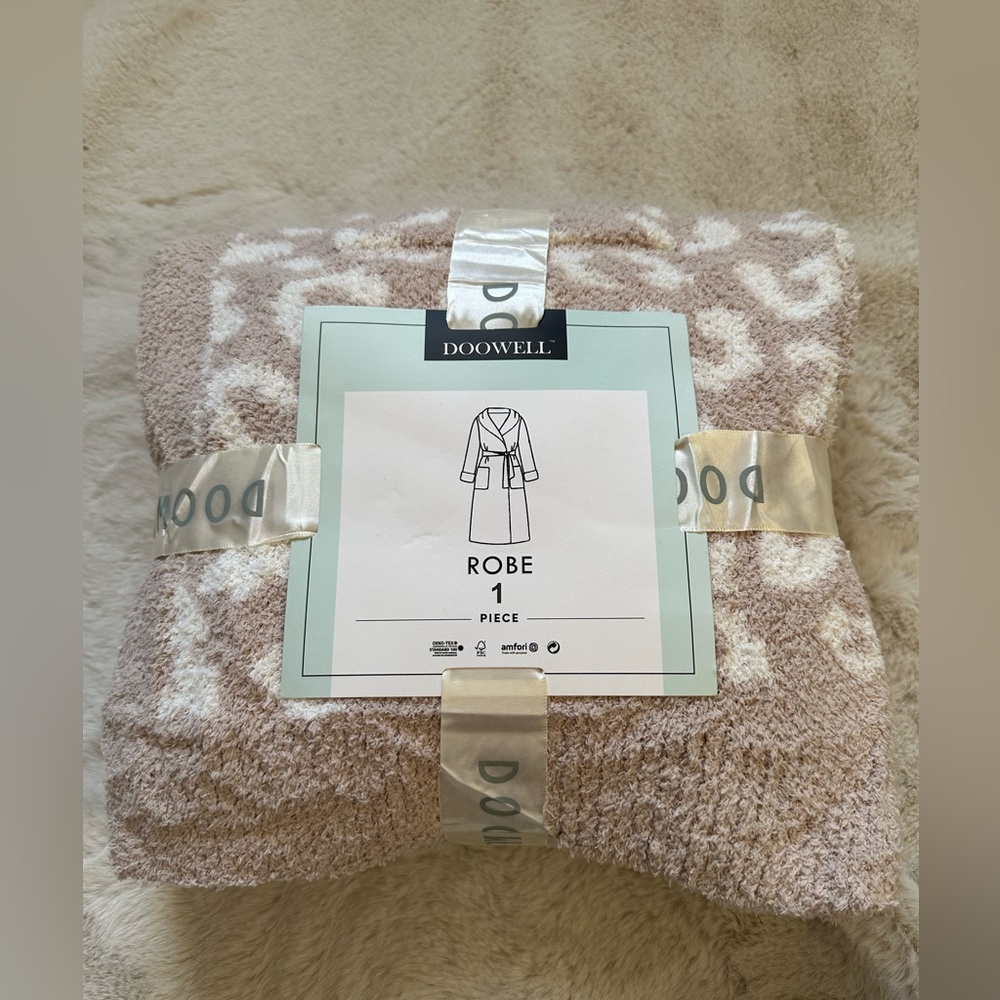 DOOWELL Women's Knit Lightweight Absorbent Robe With Hood